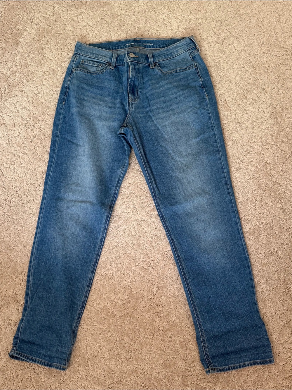 Classic Blue Straight-Leg Jeans